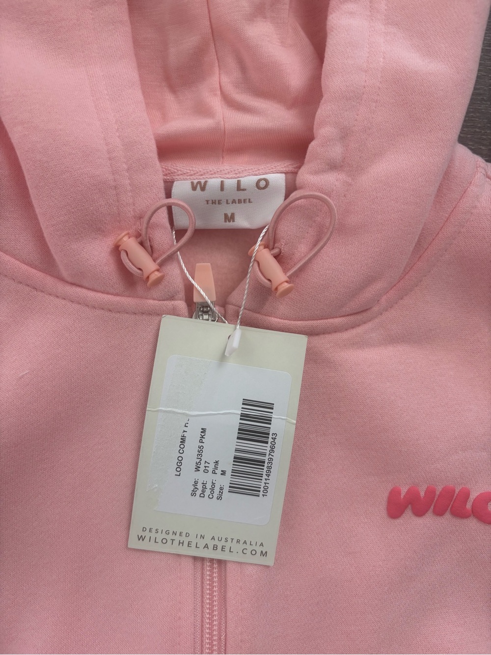 Wilo the Label Logo Zip up Hoodie- Size Medium NEW! - Picture 2 of 5